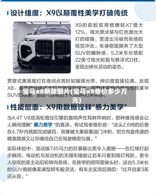 宝马x8新款图片(宝马x9售价多少万元)
