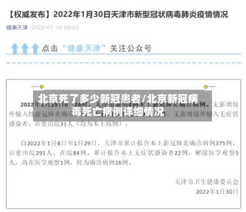 北京死了多少新冠患者/北京新冠病毒死亡病例详细情况-第3张图片