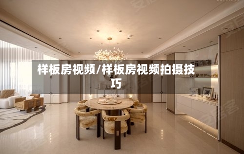 样板房视频/样板房视频拍摄技巧